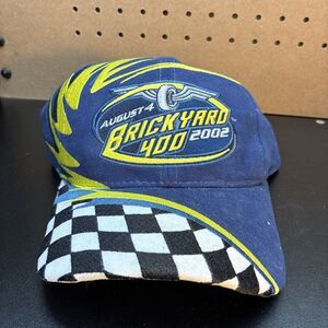 Brickyard 400 Strapback Hat Cap Nascar Chase Authentics Checkered Bill trucker